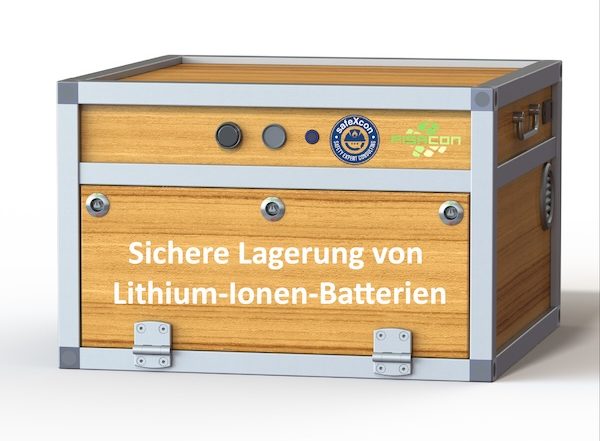 sichere Lagerung von Lithium-Batterien